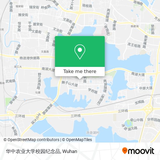 华中农业大学校园纪念品 map