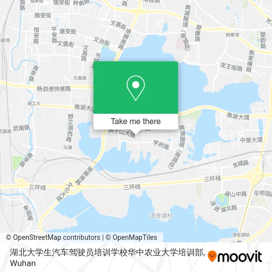 湖北大学生汽车驾驶员培训学校华中农业大学培训部 map