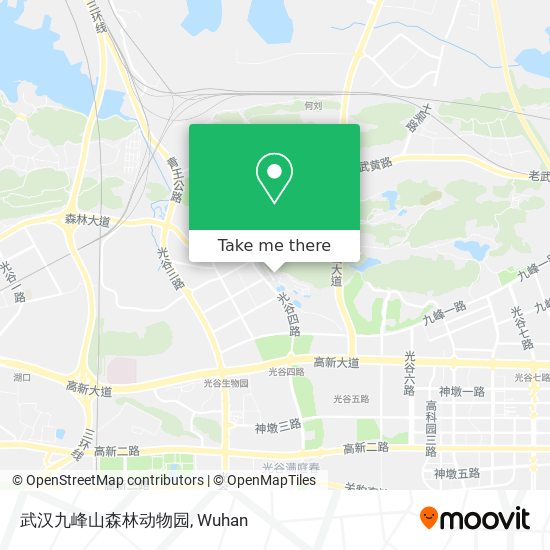 武汉九峰山森林动物园 map