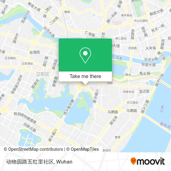 动物园路五红里社区 map