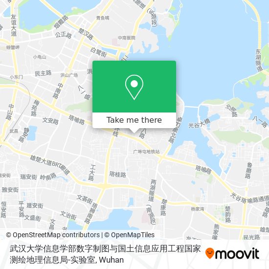 武汉大学信息学部数字制图与国土信息应用工程国家测绘地理信息局-实验室 map