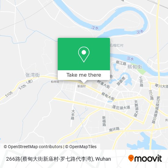 266路(蔡甸大街新庙村-罗七路代李湾) map