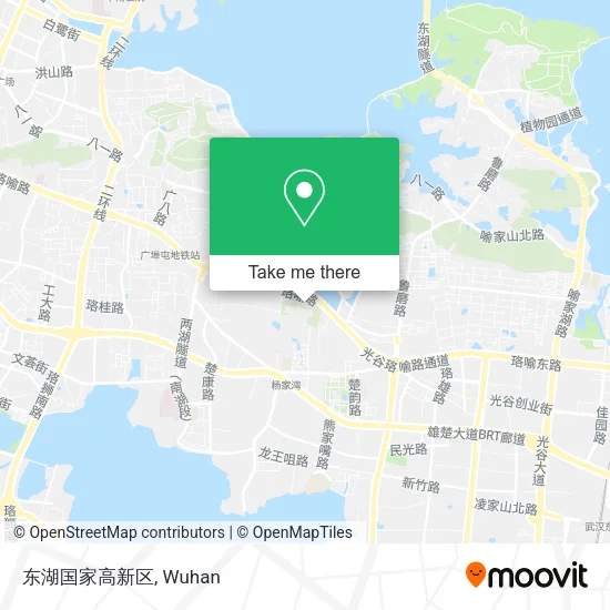 东湖国家高新区 map