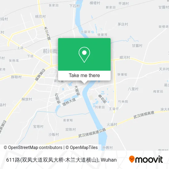 611路(双凤大道双凤大桥-木兰大道横山) map