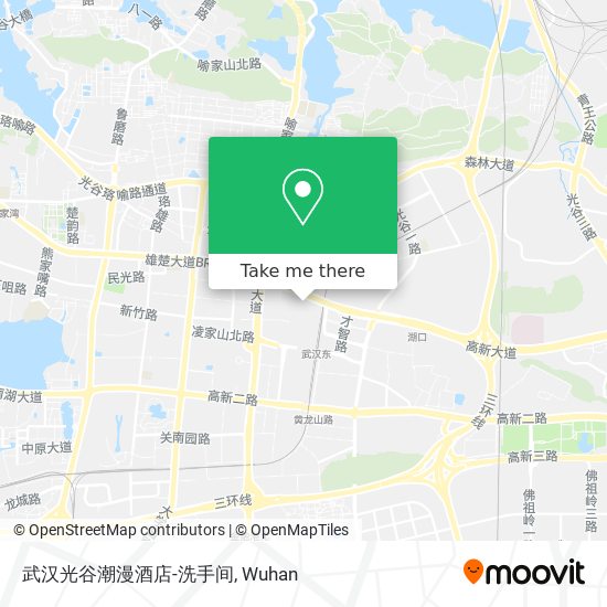 武汉光谷潮漫酒店-洗手间 map