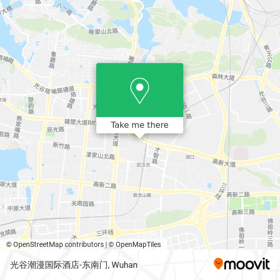 光谷潮漫国际酒店-东南门 map