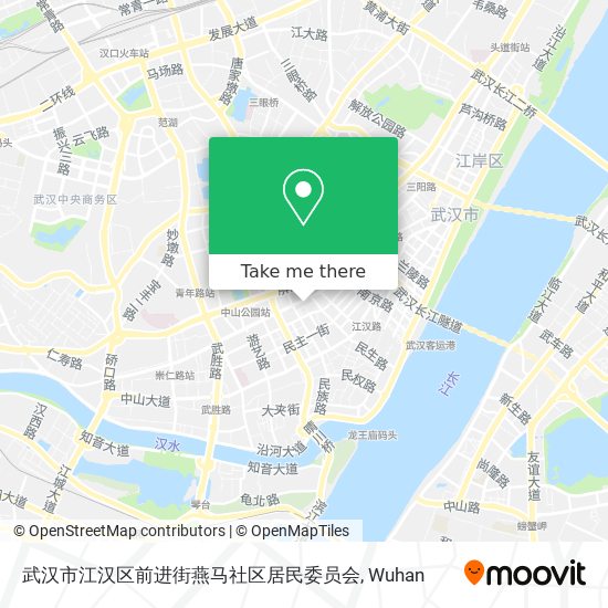 武汉市江汉区前进街燕马社区居民委员会 map