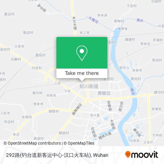 292路(钓台道新客运中心-汉口火车站) map