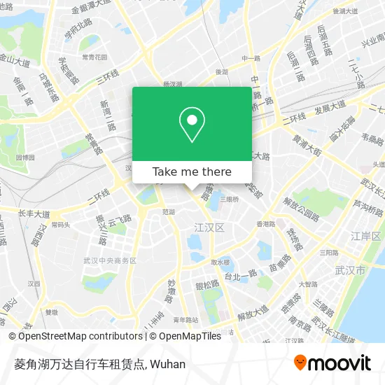 菱角湖万达自行车租赁点 map