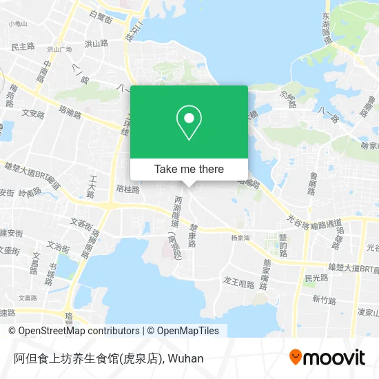 阿但食上坊养生食馆(虎泉店) map