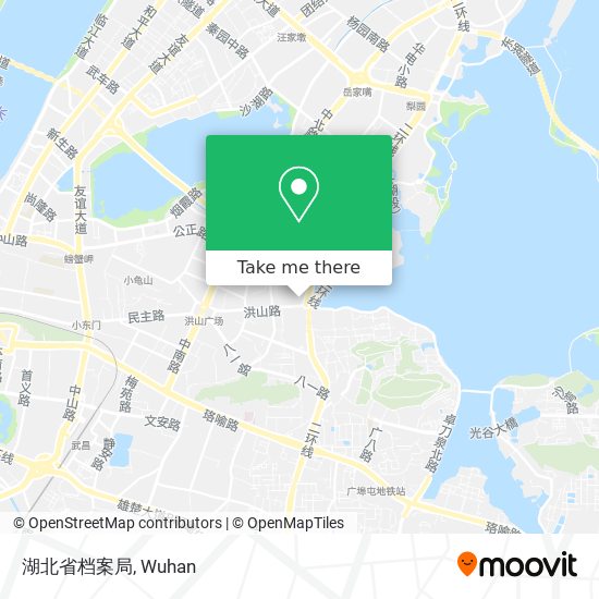 湖北省档案局 map