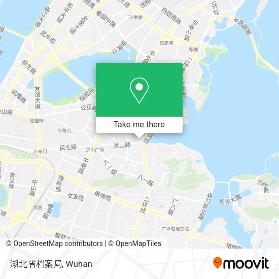 湖北省档案局 map