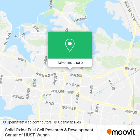 Solid Oxide Fuel Cell Research & Development Center of HUST map