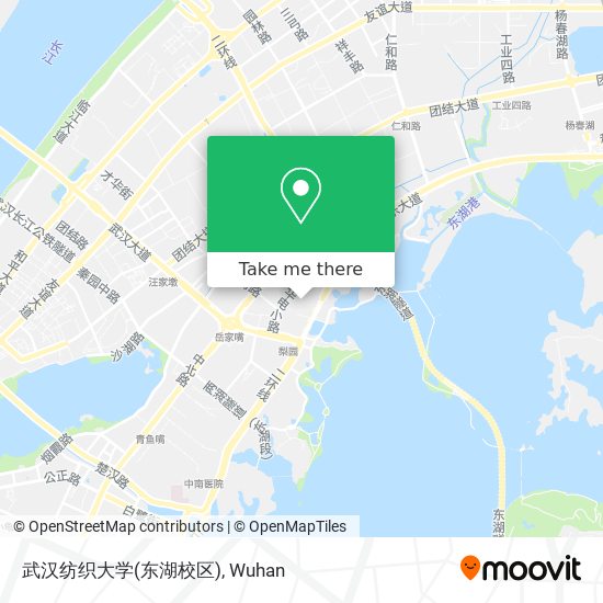 武汉纺织大学(东湖校区) map