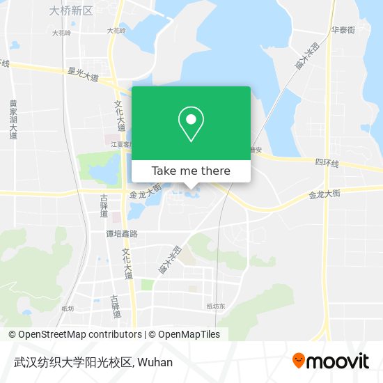 武汉纺织大学阳光校区 map