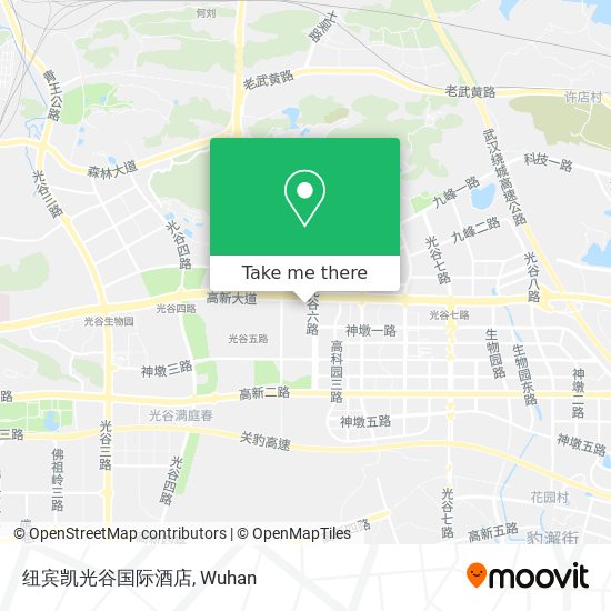 纽宾凯光谷国际酒店 map