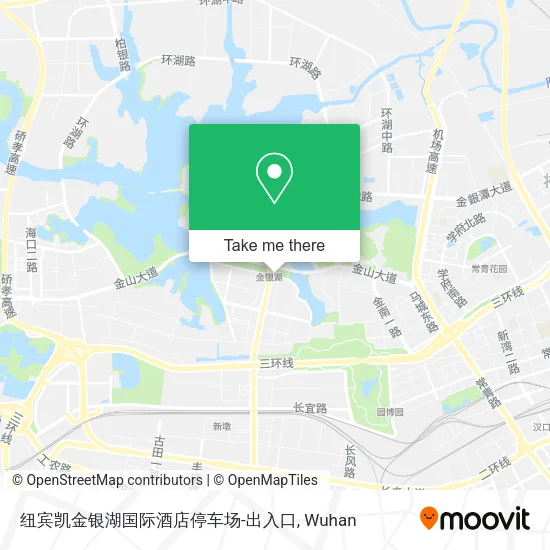 纽宾凯金银湖国际酒店停车场-出入口 map