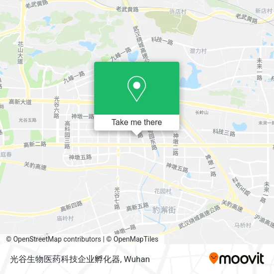 光谷生物医药科技企业孵化器 map