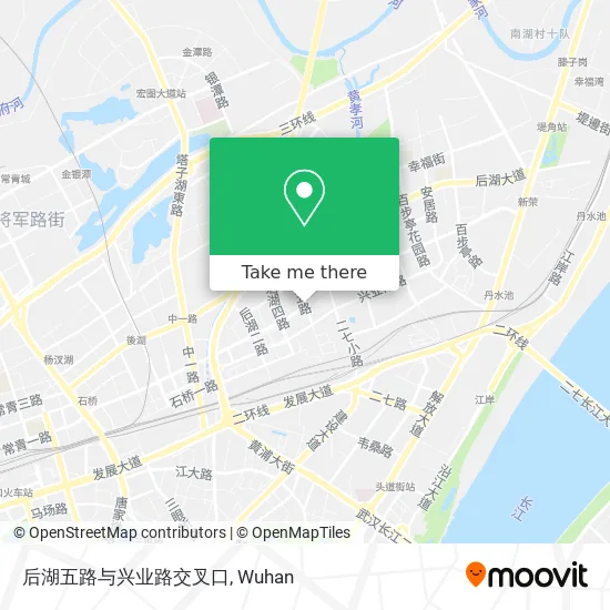 后湖五路与兴业路交叉口 map