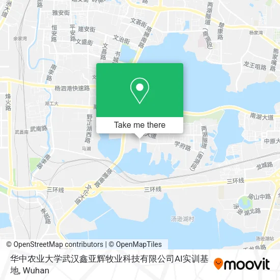 华中农业大学武汉鑫亚辉牧业科技有限公司AI实训基地 map