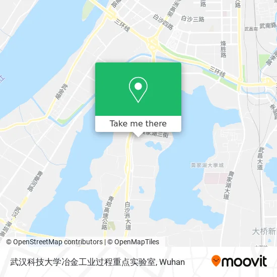 武汉科技大学冶金工业过程重点实验室 map