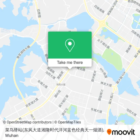 菜鸟驿站(东风大道湘隆时代洋河蓝色经典天一烟酒) map