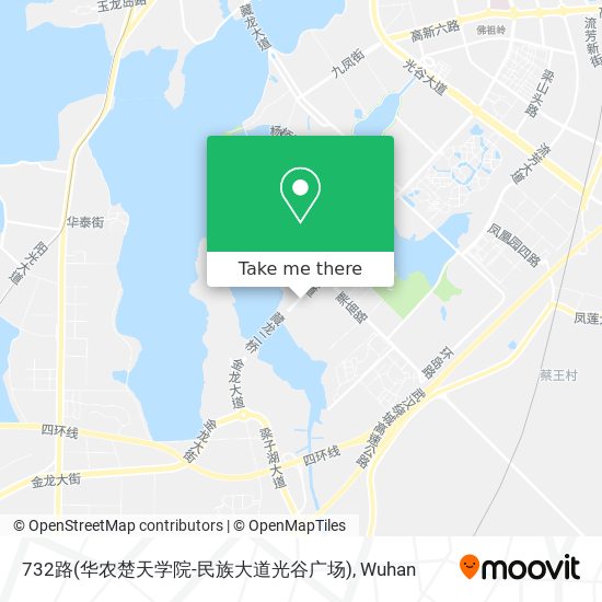 732路(华农楚天学院-民族大道光谷广场) map