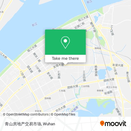青山房地产交易市场 map