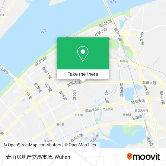 青山房地产交易市场 map