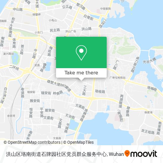 洪山区珞南街道石牌园社区党员群众服务中心 map