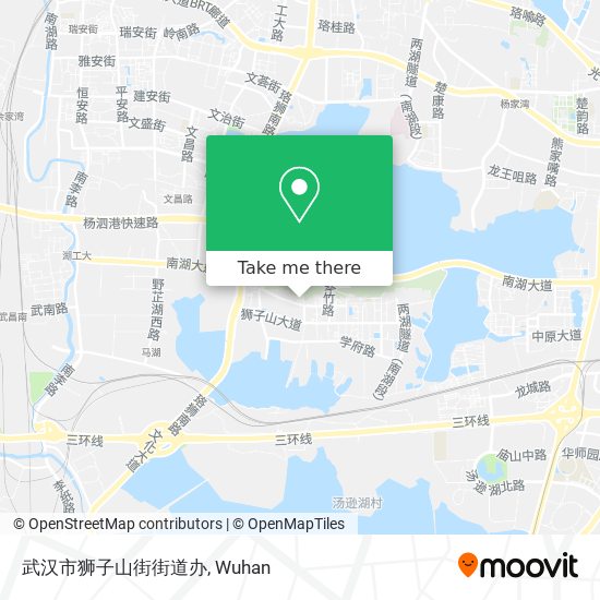 武汉市狮子山街街道办 map
