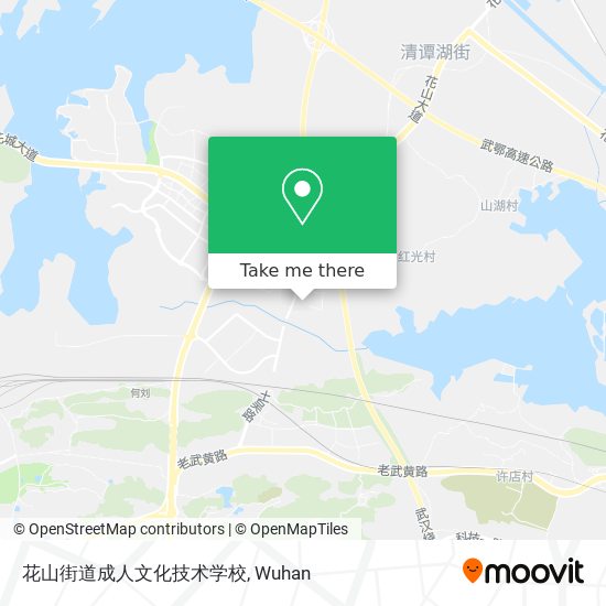 花山街道成人文化技术学校 map