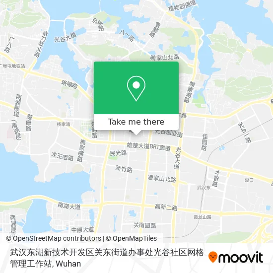 武汉东湖新技术开发区关东街道办事处光谷社区网格管理工作站 map