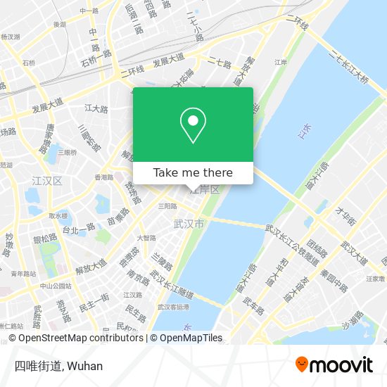 四唯街道 map