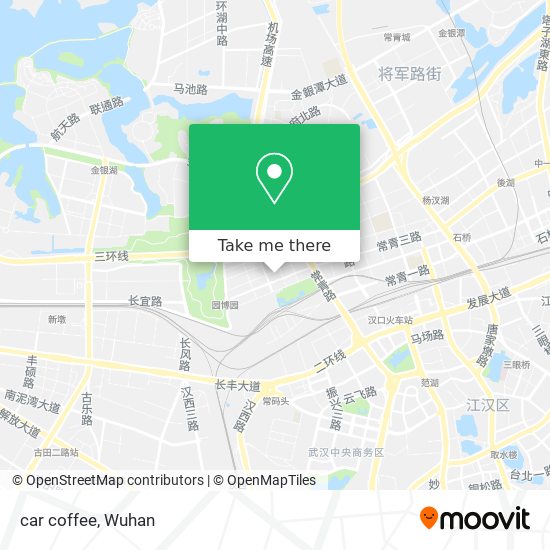 car coffee map