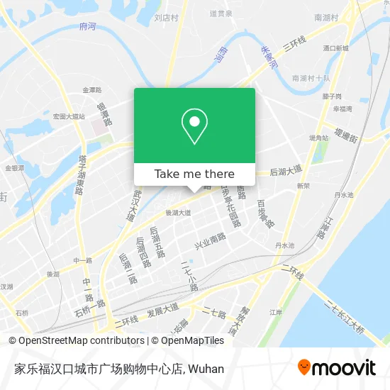 家乐福汉口城市广场购物中心店 map