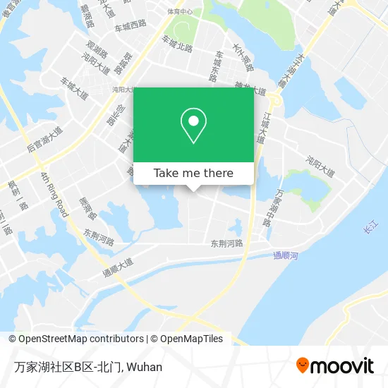 万家湖社区B区-北门 map