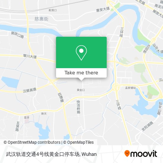 武汉轨道交通4号线黄金口停车场 map