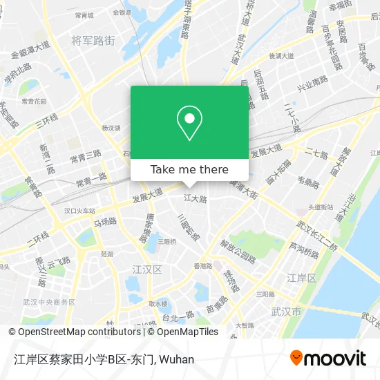 江岸区蔡家田小学B区-东门 map