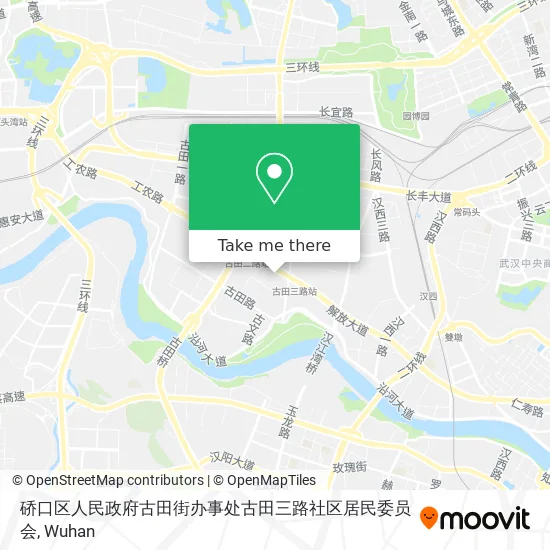 硚口区人民政府古田街办事处古田三路社区居民委员会 map