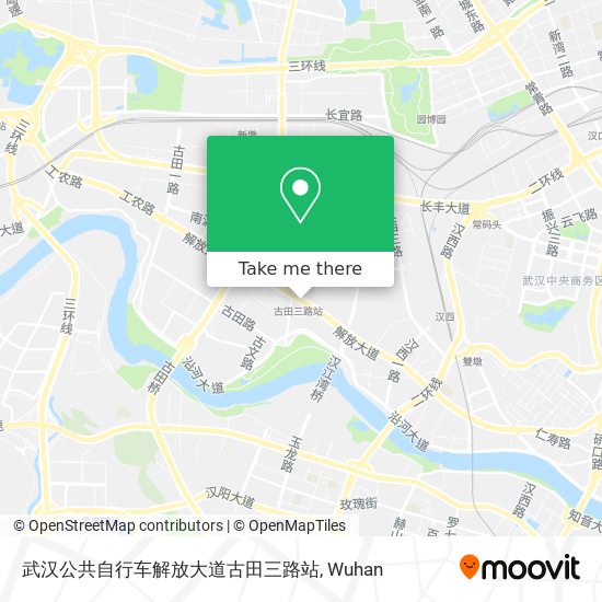 武汉公共自行车解放大道古田三路站 map