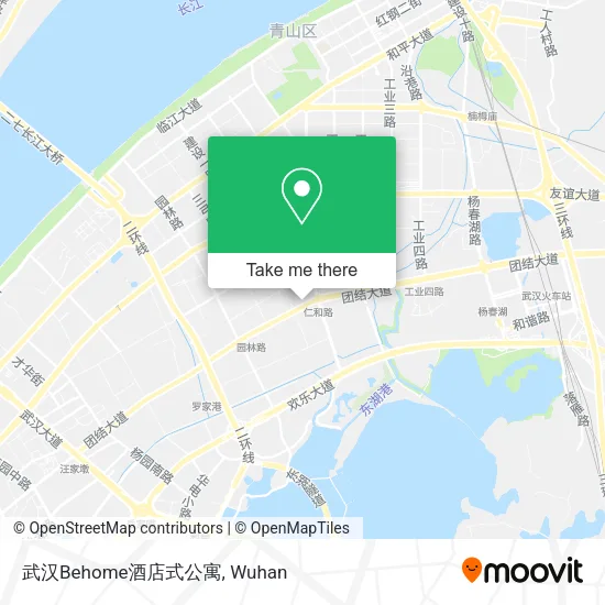 武汉Behome酒店式公寓 map