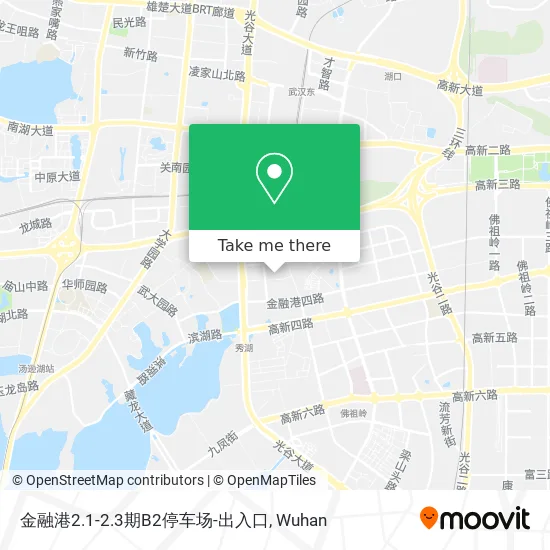 金融港2.1-2.3期B2停车场-出入口 map