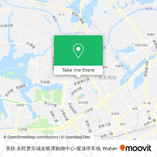 美联·永旺梦乐城金银潭购物中心-屋顶停车场 map