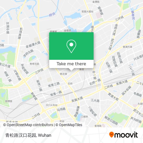 青松路汉口花园 map