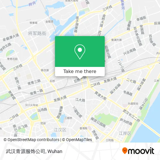 武汉青源服饰公司 map