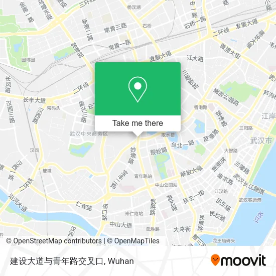 建设大道与青年路交叉口 map