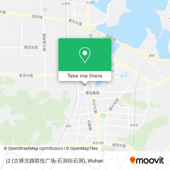 j2.(古驿北路联投广场-石洞街石洞) map
