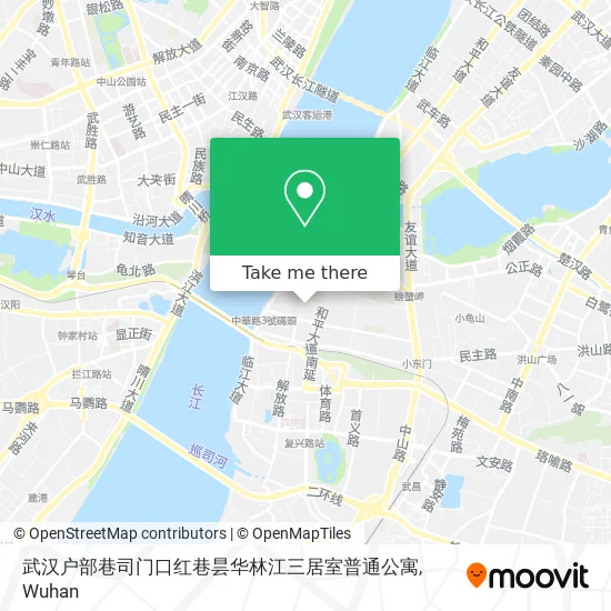 武汉户部巷司门口红巷昙华林江三居室普通公寓 map