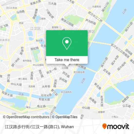 江汉路步行街/江汉一路(路口) map